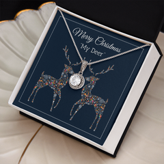 Christmas Deer Dazzling Eternal Hope Necklace