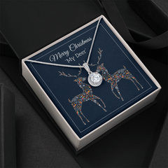 Christmas Deer Dazzling Eternal Hope Necklace