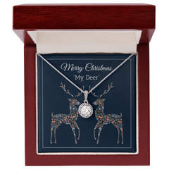 Christmas Deer Dazzling Eternal Hope Necklace
