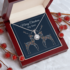 Christmas Deer Dazzling Eternal Hope Necklace