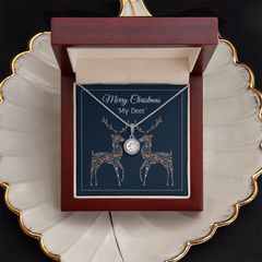 Christmas Deer Dazzling Eternal Hope Necklace